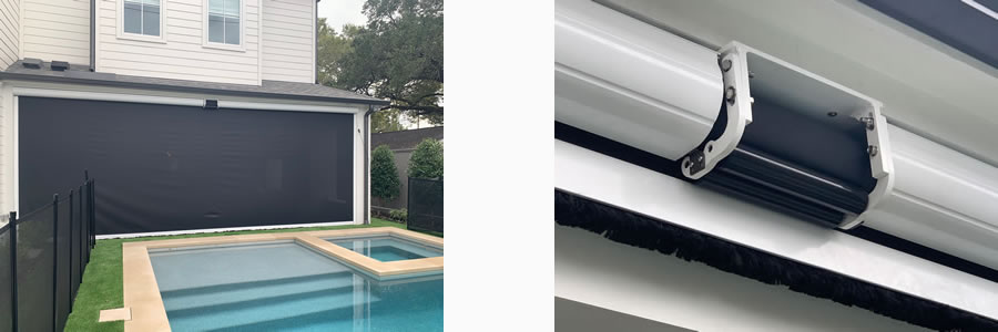 Widest Motorized Retractable Screens in Houston and all of Texas